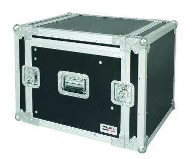 PROEL SA08BLKM Rack doboz combo 8U, felül 10U keverő hely, mé: 450 mm, 19