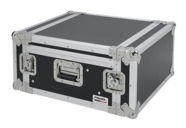 PROEL SA04BLKM Rack doboz combo 4U, felül 10U keverő hely, mé: 450 mm, 19