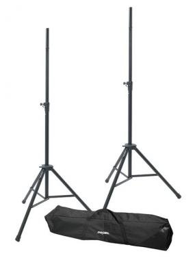 PROEL Pár hangfalových stojanů, taška, černé, kov-plast, výška: 1460-2060 mm, max: 60 kg