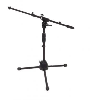 DIE HARD DHPMS60 mikrofonállvány, kicsi, 3 lábú, gémmel, m: 400-770mm, gém: 580-910mm, 2,3kg, fekete
