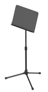 DH stojan na noty, plný, výška: 780-1250mm, rozměr: 500 x 340 mm, černý