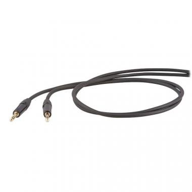 DH kabel, 3 m, symetrický, 6,3mm stereo jack - 6,3mm stereo jack