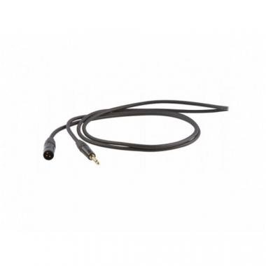 DH mikrofonní kabel, 0,5 m, symetrický, 6,3mm jack - 3P XLR