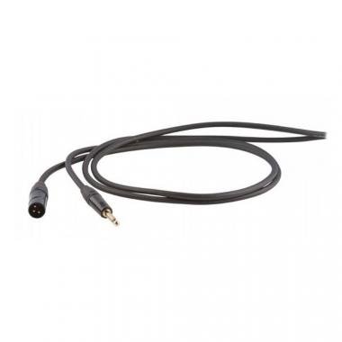 DH mikrofonní kabel, 1 m, symetrický, 6,3mm jack - 3P XLR