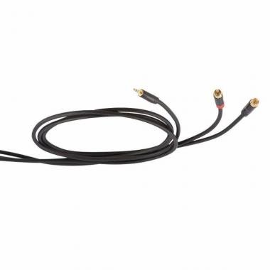 DIE HARD DHS520LU5 jelkábel, 5 m, ONEHERO Y kábel, 3,5mm sztereó jack - 2x RCA dugó