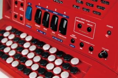 Roland FR-1XB RD digitális tangóharmonika beépített hangszóróval gombos - piros