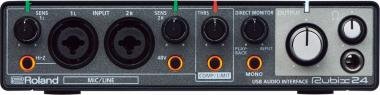 Roland USB audio interface 2 vstupy, 4 výstupy