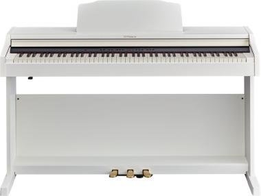 Roland digitální piano 2 reproduktory, PHA-4 klaviatura, 72 rytmů, saténová bílá