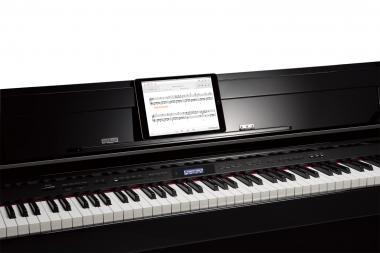 Roland DP603-PE digitális modern keskeny zongora 2 hangszórós PHA-50 billentyűzet - fényes fekete