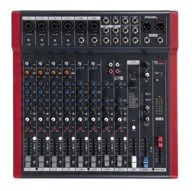 PROEL MQ12USB Analóg keverő 12 bemenet, FX, USB