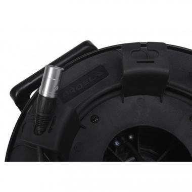 PROEL AVCAT5PRO50 Cat5e S/FTP, Neutrik NE8MC1 csatlakozóval szerelt PUR kábel, dobon, 50m