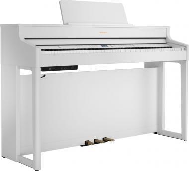 Roland digitální piano 2 reproduktory, PHA-4 klaviatura, 324 zvuků, 384 hlasů polyfonie - bílá