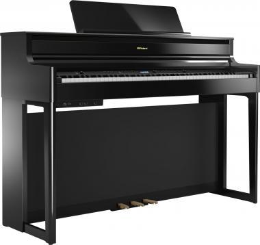 Roland HP704-PE SET digitális zongora 4 hangszórós PHA-50 billentyűzet,324 hang,384 hang polifónia -fényes fekete