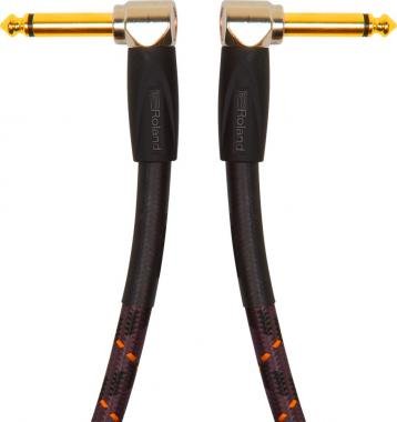 Roland kabel 30cm jack-jack, zlacené konektory