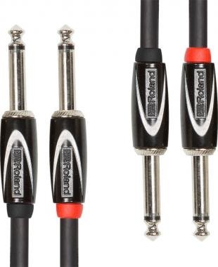 Roland kabel 1,5m, DUAL 6,3mm TR jack-DUAL 6,3mm TR jack