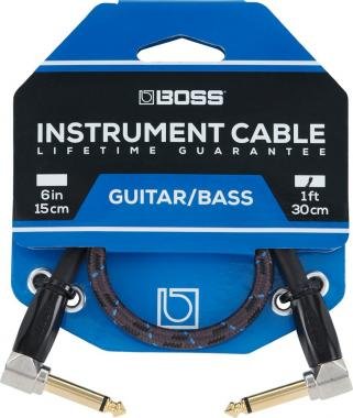 BOSS BIC-1AA 1ft / 30cm jack-jack kábel pipa-pipa TR 6,3mm