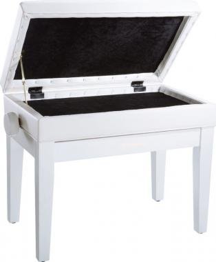 Roland RPB-400PW zongora pad állítható magasságú vinyl tetővel tároló rekesszel - fényes fehér