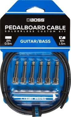 BOSS BCK-6 pedáltartó pedál board kábelkészlet 6 connectors 6ft / 1.8 m kábel