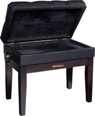 Roland RPB-500RW zongora pad állítható magasságú vinyl tetővel tároló rekesszel - szatén rózsafa