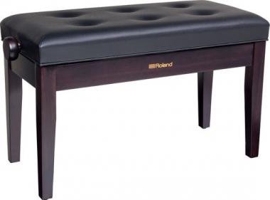 Roland RPB-D100RW dupla kétszemélyes zongora pad vinyl tetővel tároló rekesszel - szatén rózsafa