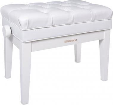 Roland RPB-500PW zongora pad állítható magasságú vinyl tetővel tároló rekesszel - fényes fehér