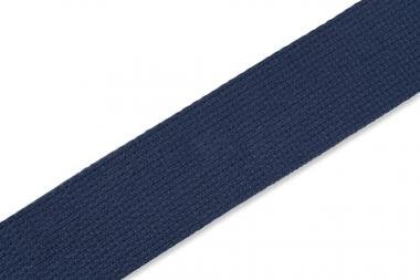 Levy's MC8-NAV Gitárpánt, bőr végekkel, pamut, 5cm széles, 147cm hosszú, tengerkék