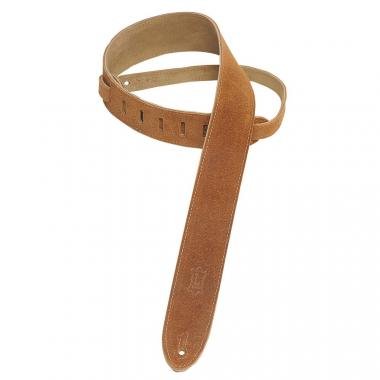 Levy's MS12-HNY Gitárpánt, hasított bőr, bőr hátlappal, állítható 91-132cm, méz