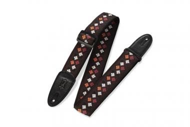 Levy's M8HT-15 Gitárpánt, szőtt, polipropilén hátoldal, 5cm széles, 160cm hosszú, mintás