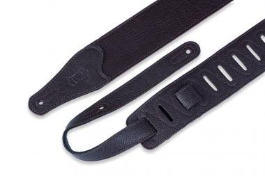 Levy's M26BL-DBR Gitárpánt, puhított bőr, 6cm széles, 104-140cm hoszzú, sötét barna