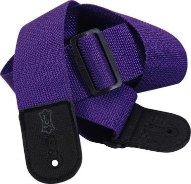 Levy's M8POLY-PRP Gitárpánt, polopropilén, poliészter végekkel, 5cm széles, 157cm hosszú, lila