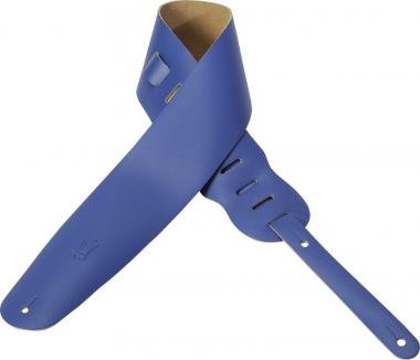 Levy's M4-ROY Basszusgitár pánt, bőr, 9cm széles, 91-132cm hosszú, királykék