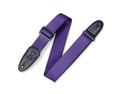 Levy's MPLL-005 Gitárpánt, Levys mintás, poliészter bőr végekkel, és fekete műbőr oldalakkal, 5cm