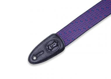 Levy's MPLL-005 Gitárpánt, Levys mintás, poliészter bőr végekkel, és fekete műbőr oldalakkal, 5cm