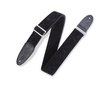 Levy's M7VC-BLK Gitárpánt, bársony, 5cm széles, 91-152cm hosszú, fekete