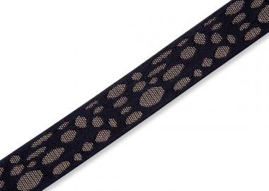 Levy's MC8VIN-002 Gitárpánt, nyomtatott mintával, bőr végekkel, pamut, 5cm széles, 88-152cm hosszú,