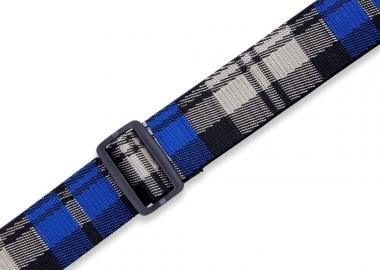Levy's MC8VIN-009 Gitárpánt, nyomtatott mintával, bőr végekkel, pamut, 5cm széles, 88-152cm hosszú,