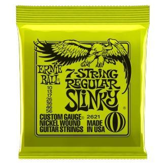Ernie Ball 2621 Elektromos gitár húrkészlet, Regular Slinky7, Nikkellel bevont acél, 10-56