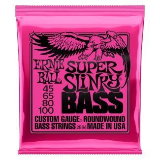 Ernie Ball 2834 Elektromos basszusgitár húrkészlet, Super Slinky BASS, Nikkellel bevont acél, 45-100