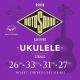 Rotosound Bariton ukulele struny, syntetické, 26 33 31 27