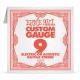 Ernie Ball Akustické struny pro kytaru, Custom Gauge 9, Ocelové