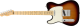 Fender Elektrická kytara Player Telecaster MN 3-barvy Sunburst, levá