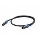 Proel Kabel pro reproduktory 2m, 4P, černý, Neutrik SPEAKON, 2x NL4FC, HPC644 4x4 mm2