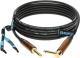 Klotz TITANIUM kytarový kabel, ořechové konektory, 6m