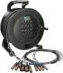 Klotz DrumLink 12/4 - 12x XLR 3p, 4x XLR 3p, 25m, analogový