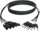 Klotz kabel 8-cs. symetrický 8 x XLR 3p samec - 8 x TRS konektory - 1m