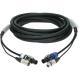 Klotz DMX a napájecí hybridní kabel XLR 3p + powerCON - 15m