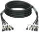 Klotz CAT multicore kabel - flexibilní 4x, CAT7 (S/FTP), RJ45 - RJ45, 3m