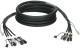 Klotz CAT7 flexibilní 4-násobný MultiCAT síťový kabel RJ45 - RJ45, 90m