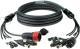 Klotz hybridní kabel 2 x RJ45, 2 x convertCON, Schuko, 50m