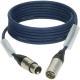 Klotz AES a DMX kabel, dvojité stínění, XLR 3p samice/samec, 2m